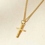 CONJUNTO CRUZ INITIALE COLLAR | ORO