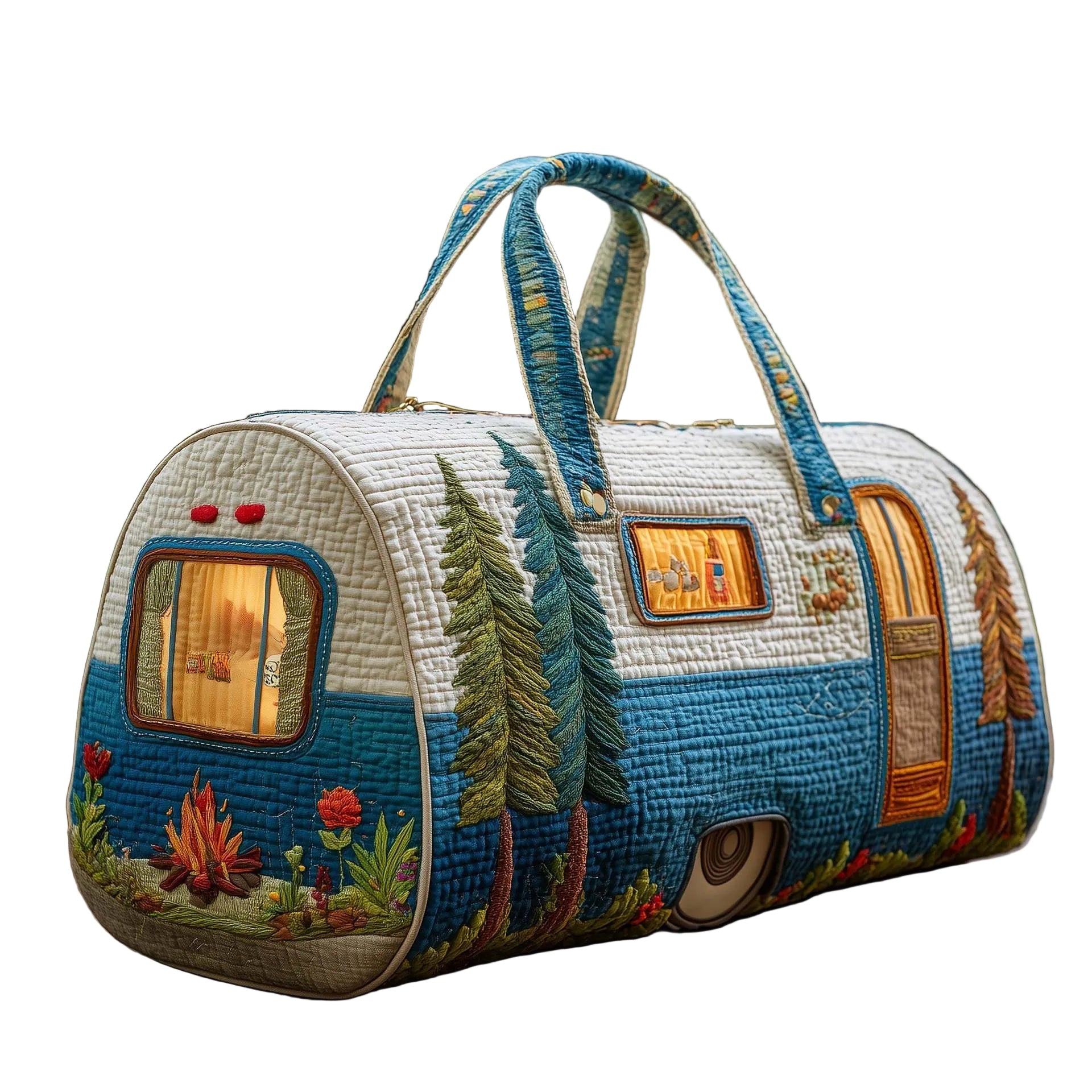BOLSA DUFFLE ACOLCHADA CON ESTILO HIPPY VAN - VALERINA MARBELLA