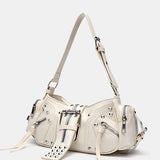 BOLSO BANDOLERA DE UN HOMBRO CON REMACHES