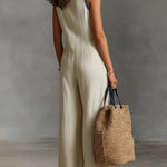 MONO MINIMALISTA SIN MANGAS CON CUELLO ALTO Y CREMALLERA - VALERINA MARBELLA