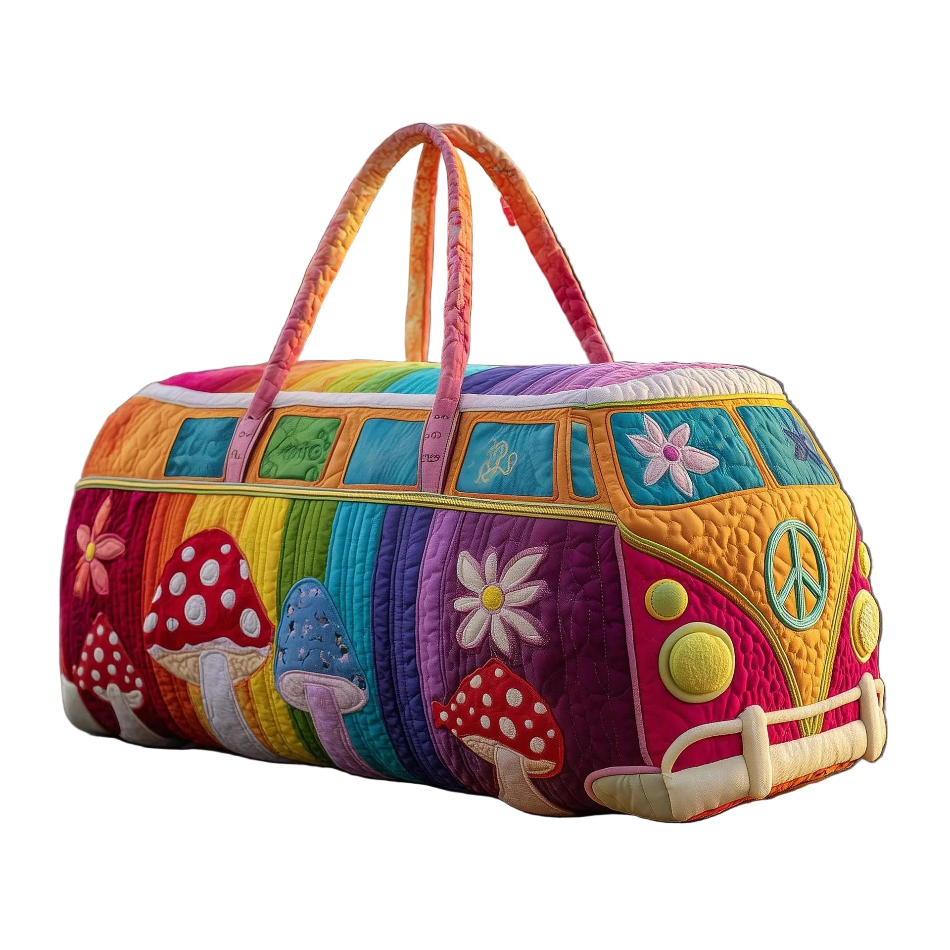 BOLSA DUFFLE ACOLCHADA CON ESTILO HIPPY VAN - VALERINA MARBELLA
