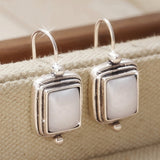 PENDIENTES ELEGANTE BOHEMIO CUADRADO PERLA GOTA