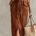 VESTIDO MIDI ESTRUCTURADO DE ESTILO UTILITY - CHIC - VALERINA MARBELLA