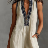 MONO MINIMALISTA SIN MANGAS CON CUELLO ALTO Y CREMALLERA - VALERINA MARBELLA