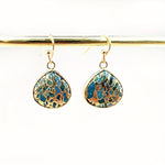 PENDIENTES BOHEMIO TURQUESA MOSAÏQUE GOTA