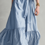 Refined Ruffle-Trim Wrap Maxi Dress