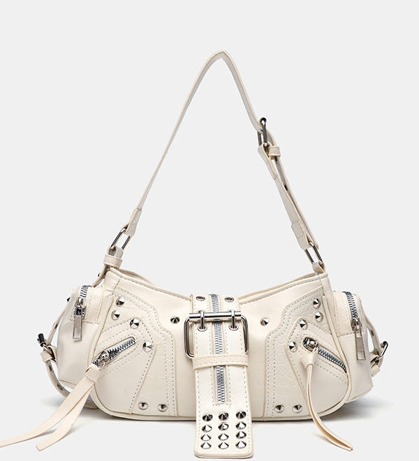 BOLSO BANDOLERA DE UN HOMBRO CON REMACHES