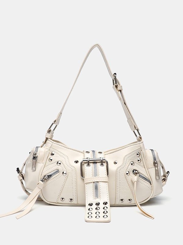 BOLSO BANDOLERA DE UN HOMBRO CON REMACHES