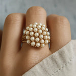 ANILLO BUISSON - INCRUSTÉ PERLES