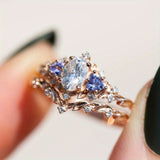 ANILLO VINTAGE BRILLANTE ORO