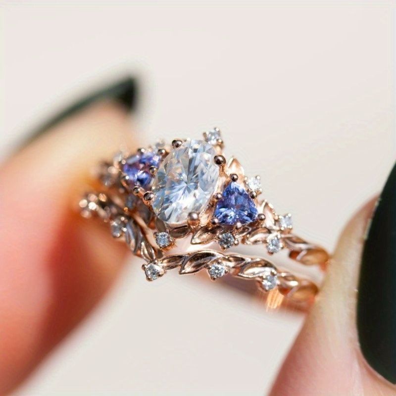 ANILLO VINTAGE BRILLANTE ORO