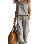 Modern Minimal Zip-Front Lounge Set