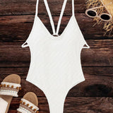 BAÑADOR ENTERIZO CON ESPALDA DESCUBIERTA