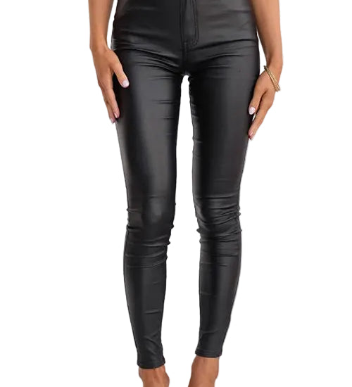 High Waist Faux Leather Stretchy Slim Fit Pants