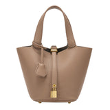 BOLSO BUCKET ELEGANTE CON CIERRE DORADO - VALERINA MARBELLA