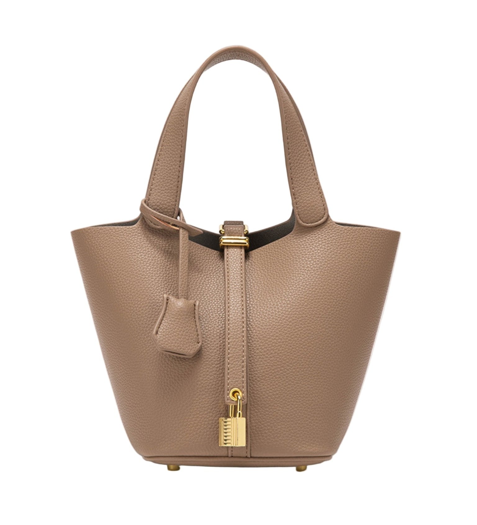 BOLSO BUCKET ELEGANTE CON CIERRE DORADO - VALERINA MARBELLA