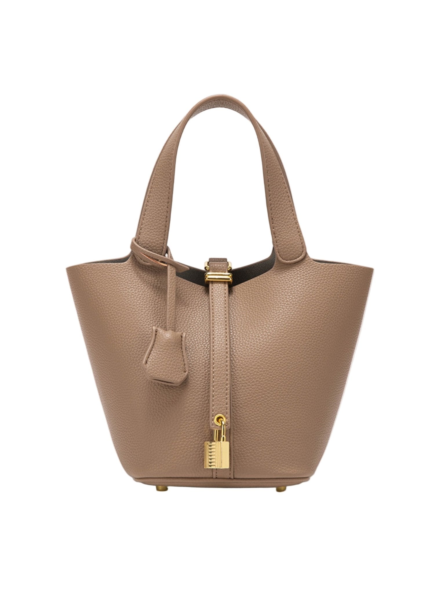 BOLSO BUCKET ELEGANTE CON CIERRE DORADO - VALERINA MARBELLA
