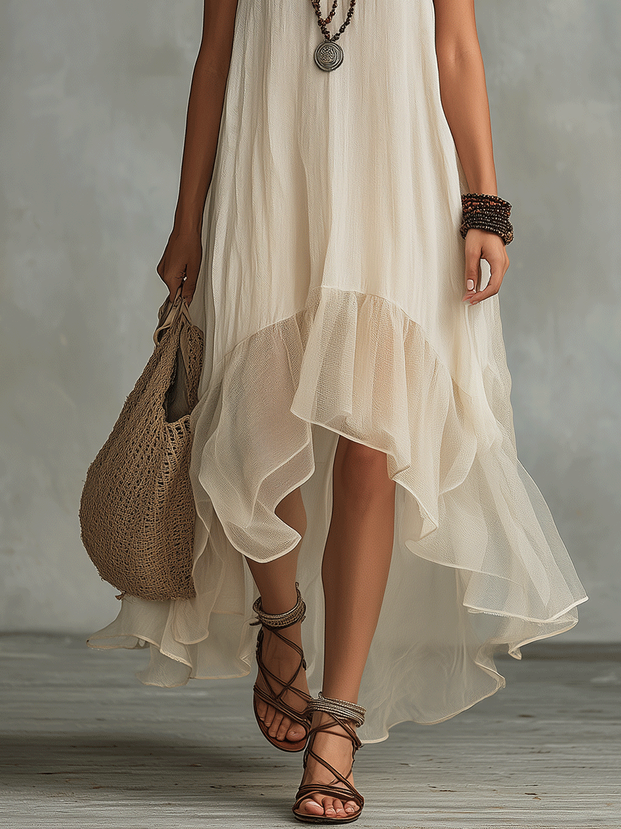 Summer Soft Effortlessly Boho Maxi Dress