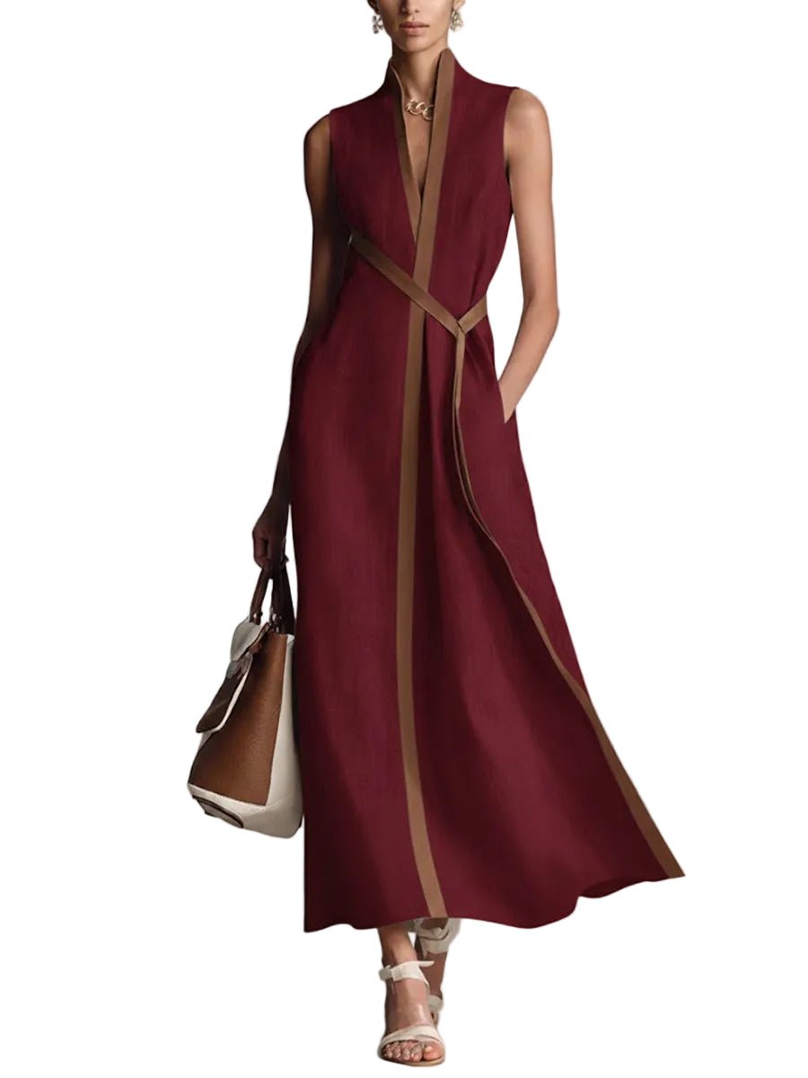 VESTIDO DE LINO LIGERO Y ELEGANTE - VALERINA MARBELLA