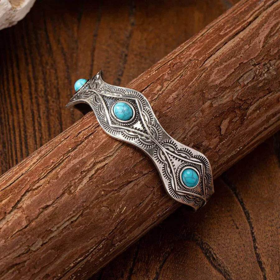 PULSERA WESTERN STYLE TURQUESA CONCHO MANCHETTE PULSERA JONC