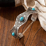 PULSERA WESTERN STYLE TURQUESA CONCHO MANCHETTE PULSERA JONC