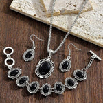 CONJUNTO VINTAGE BOHEMIO TURQUESA FLORAL GÉOMÉTRIQUE MOTIVO JOYAS