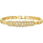 PULSERA FEUILLE ÉTERNELLE TENIS | ORO