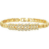 PULSERA FEUILLE ÉTERNELLE TENIS | ORO