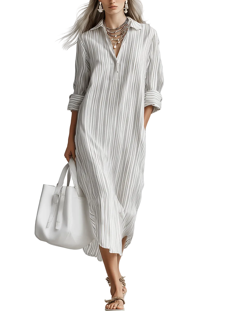 Bohemian-style Shirt Dress