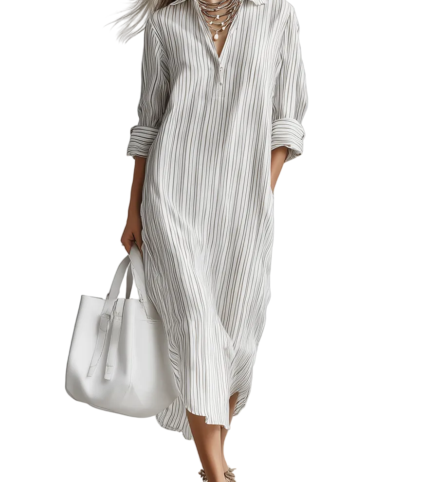 Bohemian-style Shirt Dress