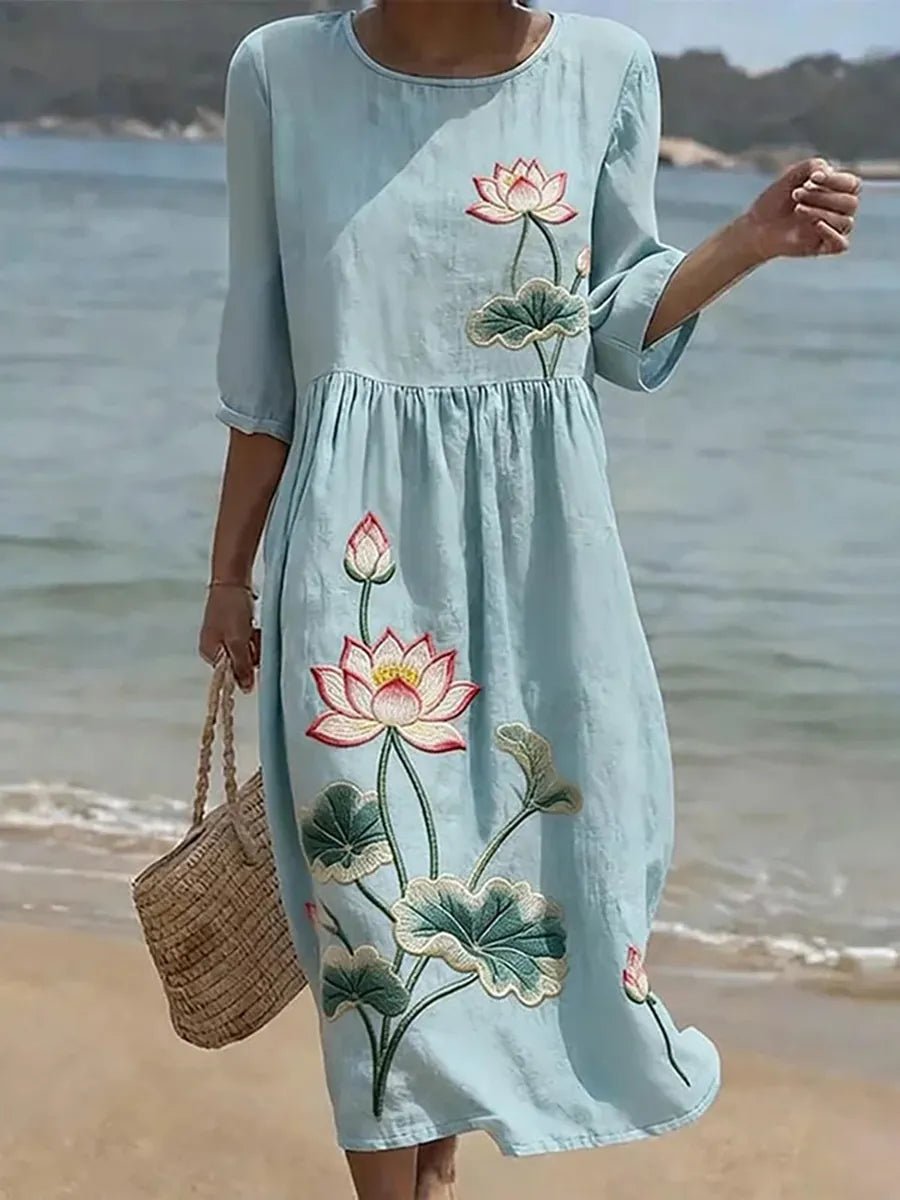 VESTIDO MAXI ELEGANTE CON CAÍDA FLUIDA - VALERINA MARBELLA