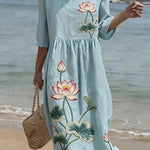 VESTIDO MAXI ELEGANTE CON CAÍDA FLUIDA - VALERINA MARBELLA