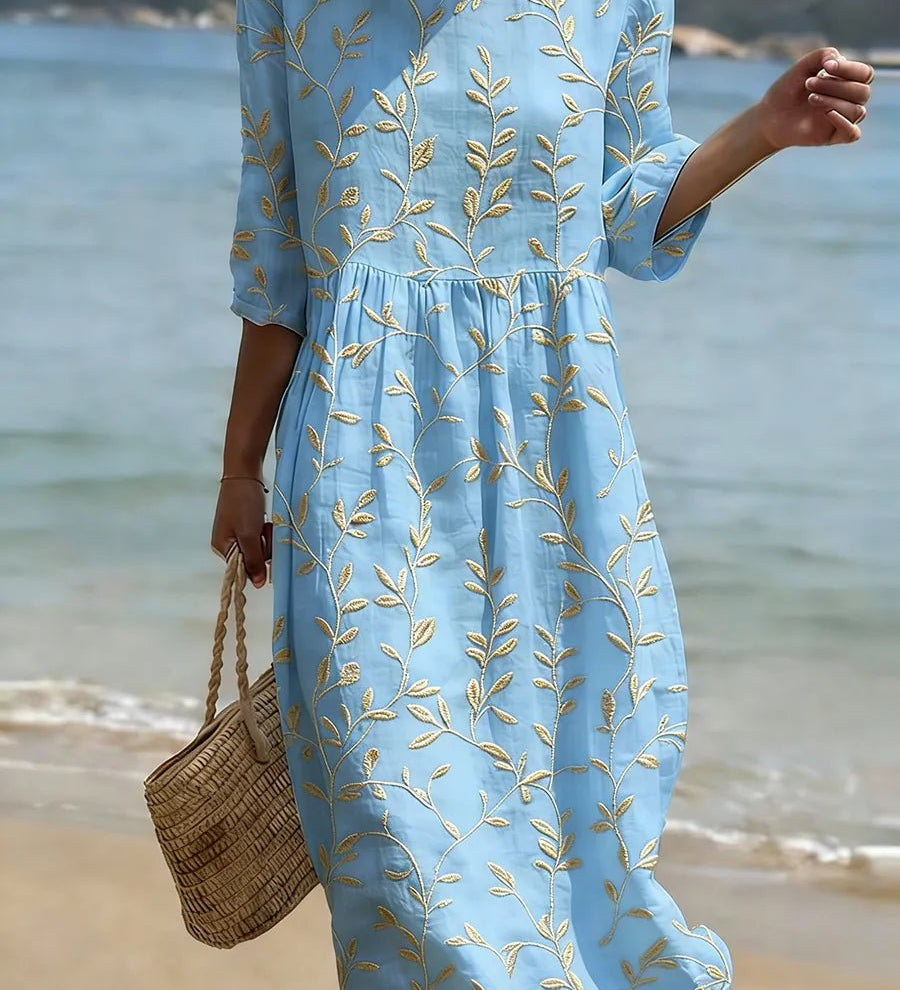 VESTIDO MIDI FLORAL - VALERINA MARBELLA