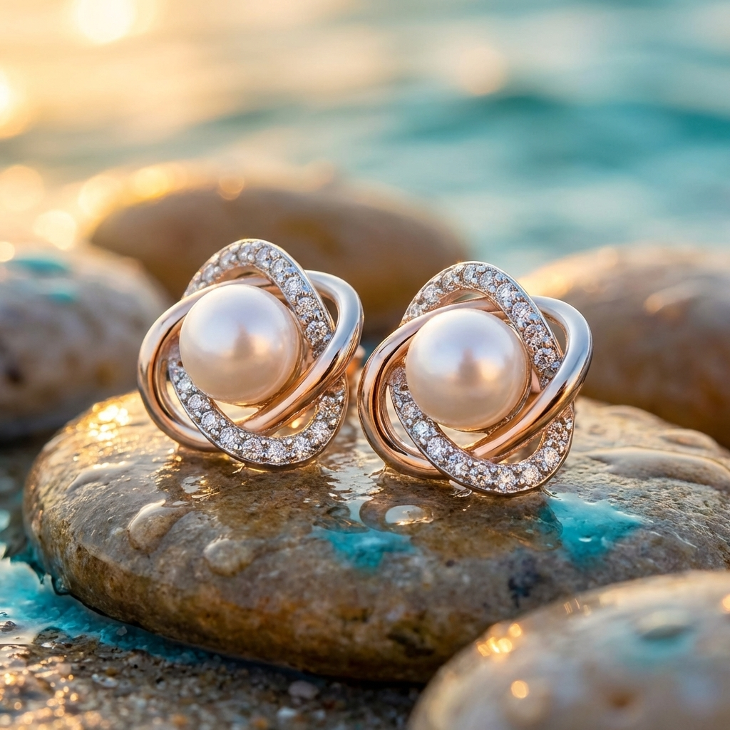 BOUCLES D'OREILLES PERLE