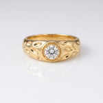 ANILLO VINTAGE CIRCONA ORO