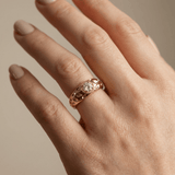 ANILLO VINTAGE CIRCONA ORO