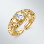 ANILLO VINTAGE CIRCONA ORO