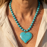 COLLIER TURQUOISE CŒUR