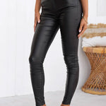 High Waist Faux Leather Stretchy Slim Fit Pants