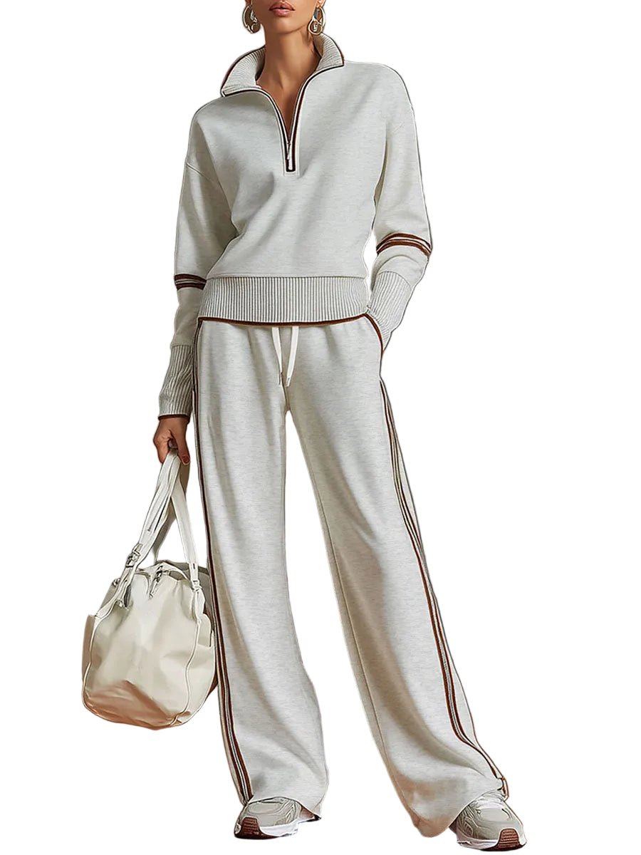 CONJUNTO DEPORTIVO RETRO HALF - ZIP - VALERINA MARBELLA