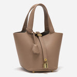 BOLSO BUCKET ELEGANTE CON CIERRE DORADO - VALERINA MARBELLA