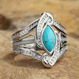ANILLO IMPOSANT MARQUISE TURQUESA STERLING PLATA