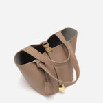 BOLSO BUCKET ELEGANTE CON CIERRE DORADO - VALERINA MARBELLA