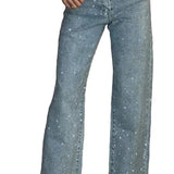 JEANS ELÁSTICOS CON APLICACIÓN DE BRILLANTES