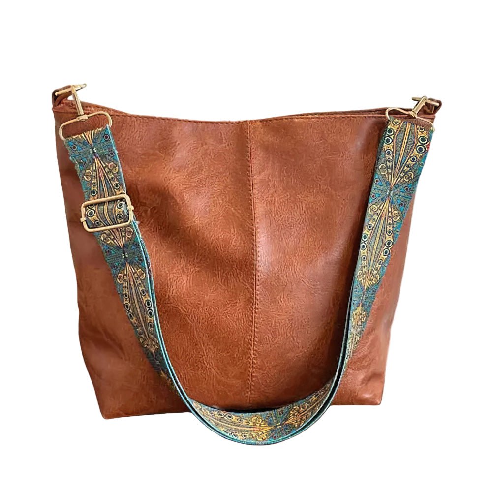 BOLSO DE HOMBRO DE CUERO ATEMPORAL CON DISEÑO CLÁSICO - VALERINA MARBELLA
