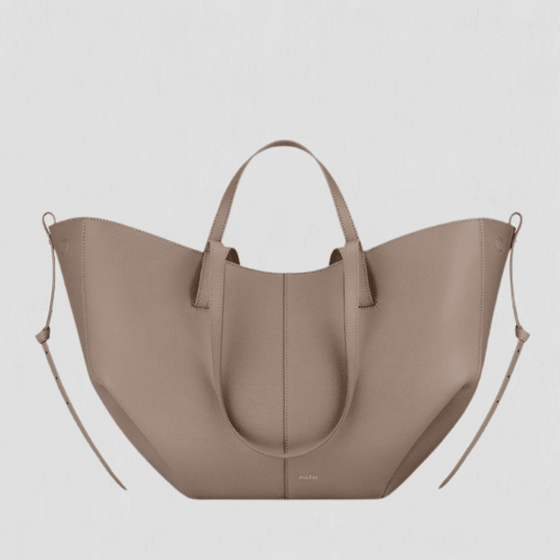 BOLSO SHOPPER ESTRUCTURADO CON ELEGANTES DETALLES FRUNCIDOS - VALERINA MARBELLA
