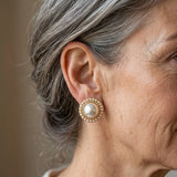 PENDIENTES VINTAGE PERLA ORO GOTA