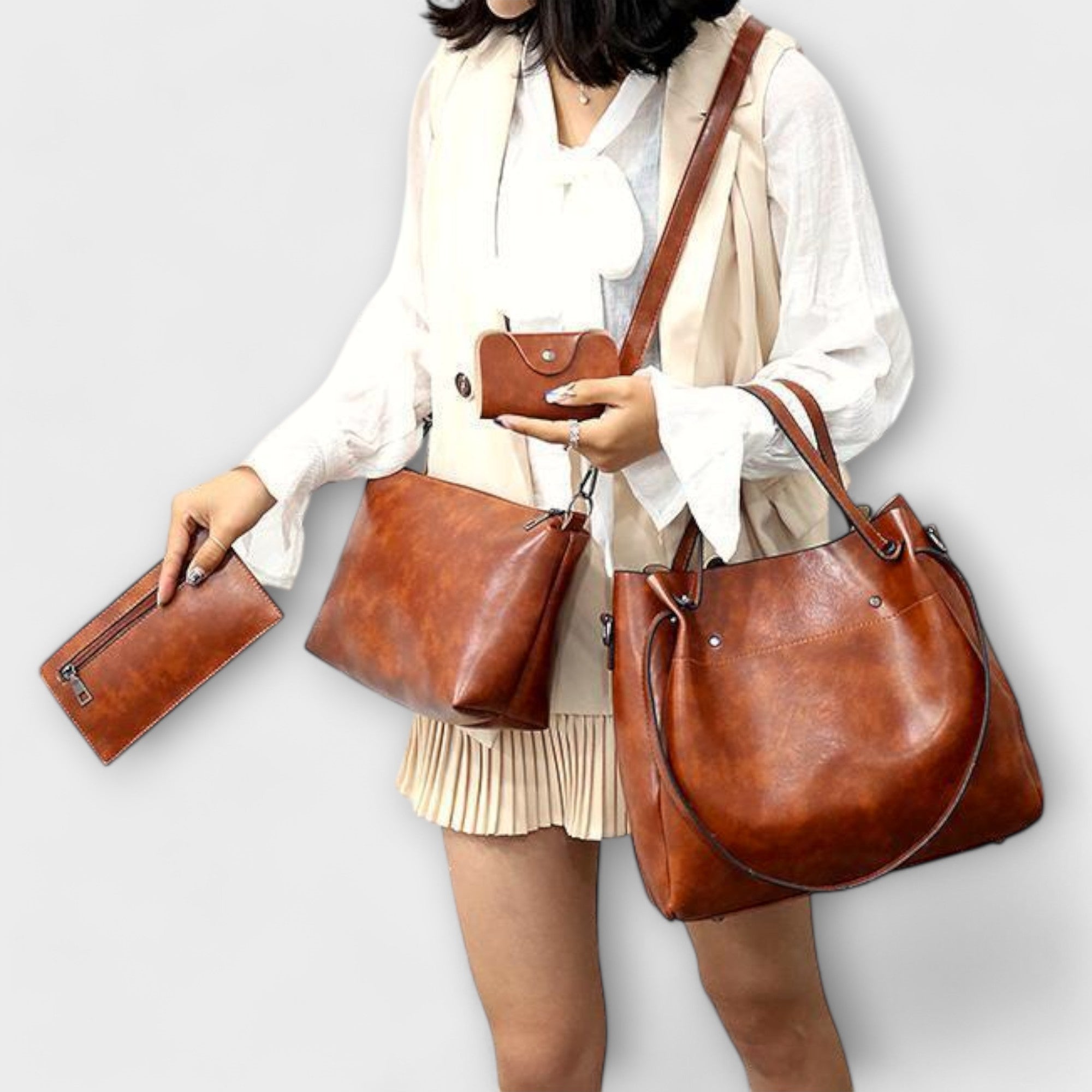 CONJUNTO DE BOLSOS ELEGANTE PARA LA PRIMAVERA - VALERINA MARBELLA
