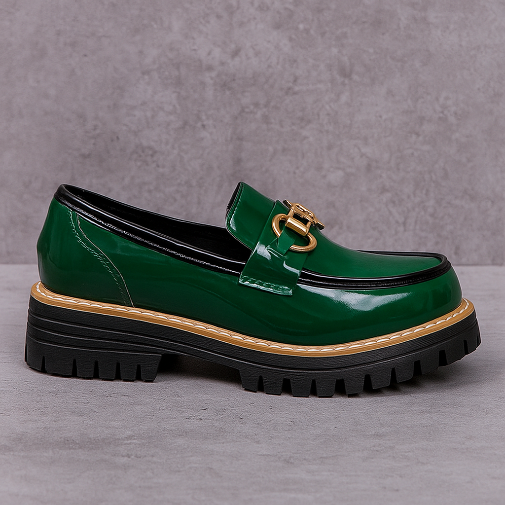 MOCASINES FEMENINOS VINTAGE EN TEJIDO FLEXIBLE