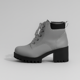 BOTINES FEMENINOS RETRO CON TACÓN BLOQUE